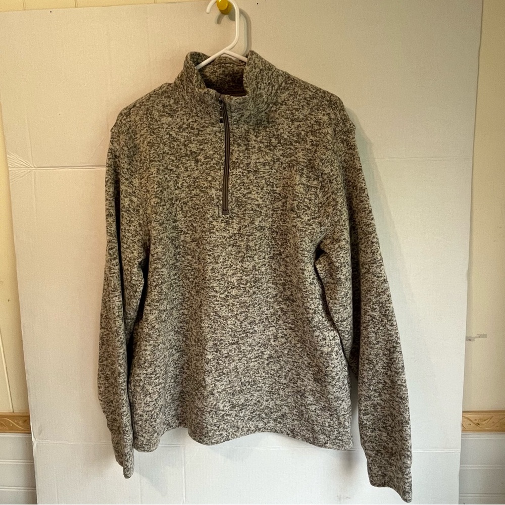 Old Navy Minimalist Men's Large Fleece 1/4 Zip Sweater